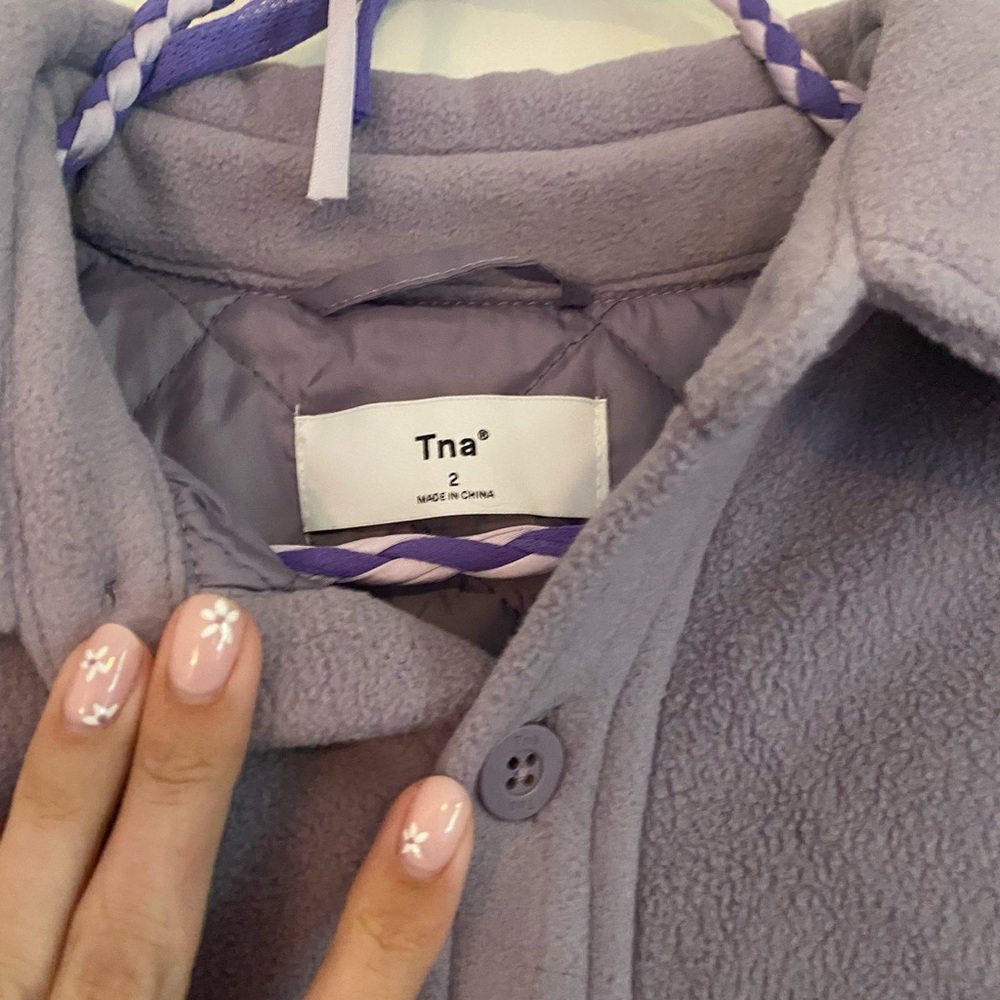 Aritzia Purple Fleece Jacket - Picture 2 of 3